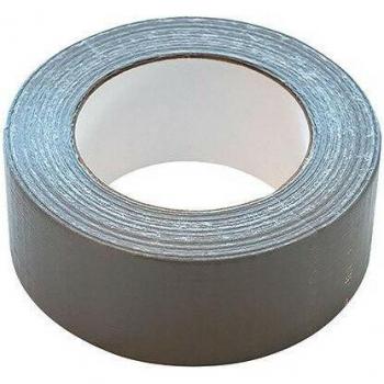 Ruban de tissu 47mm x 50m couleur gris argenté