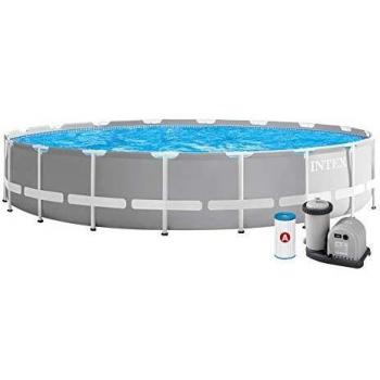 INTEX PRISM FRAME POOLS SET Piscine 610 x 132 cm avec filtration a cartouche 26756NP