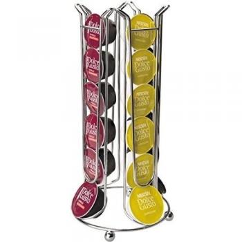 IBILI 24-Pod Dolce Gusto Coffee Holder, Silver Stainless Steel