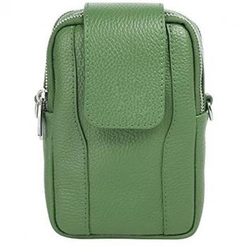 Samantha Look Echtleder Umhängetasche, Made in Italy, stilvoll und praktisch