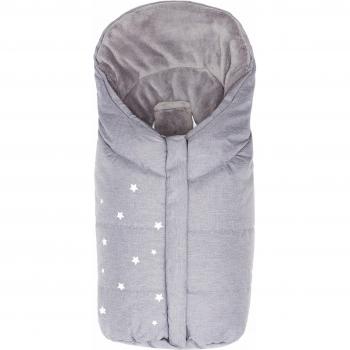 Fillikid Baby Winterfußsack Askja Gr. 0 Melange Hellgrau