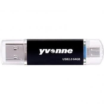 Unidad Flash Yvonne YT601-2, USB 2.0, para teléfono y portátil