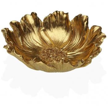 Centro de Mesa Versa Flor Dorada 17 cm