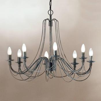 ORION Clara Rustic Eight-Bulb Chandelier