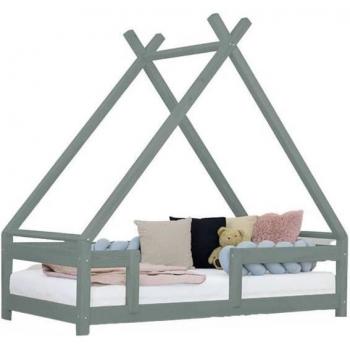 Cama Tipo Cabaña TAHUKA 90x160 Verde Sauge