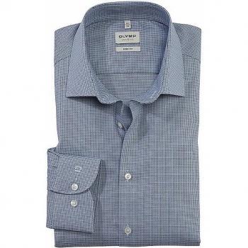 Slim Fit Businesshemd aus Uni Struktur