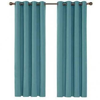 Deconovo Sky Blue Blackout Curtains 52x 63