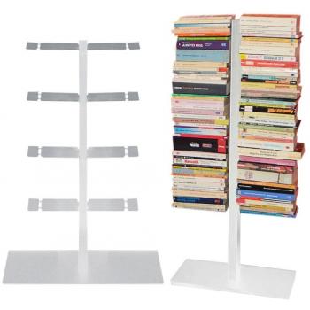 Booksbaum Standregal Small – Doppel­silber