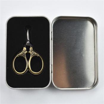 Ciseaux dorés 6cm pour couture et pêche