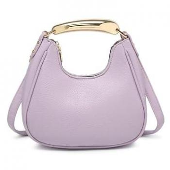 Purple JFY Zip‑Closure Metal Carryall
