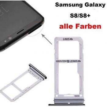 Galaxy S8/S8+ Dual-SIM SD-Tray von Sintech – Schwarz