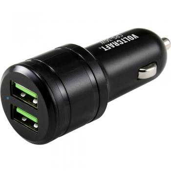 Voltcraft CPS-36W USB-KFZ-Ladegerät mit 2 USB-Anschlüssen und einem maximalen Ausgangsstrom von 3 A