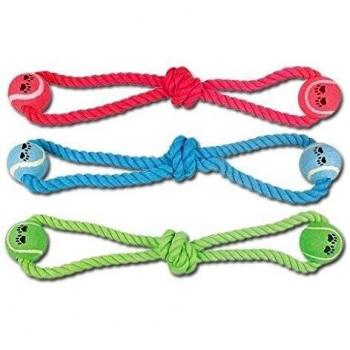 Nayeco Pet Dental Knot Rope Toy with 2 Balls