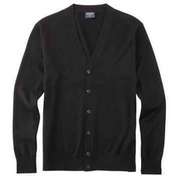 OLYMP Strickjacke für Herren – Schwarz, Merino