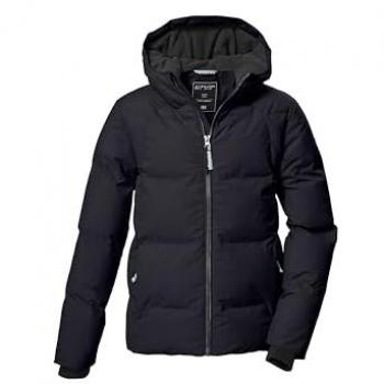 Kow 357 Mädchen‑Steppjacke – Schwarze Edition, 164 cm, winddicht & warm