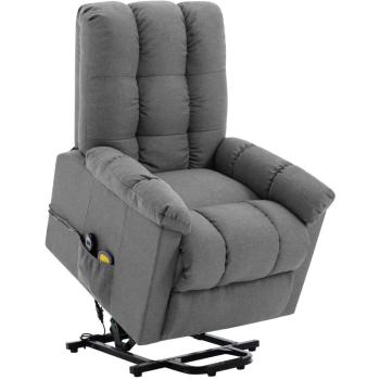 LightGrey PowerLift – VidaXL, Poly Fabric, Iron Base