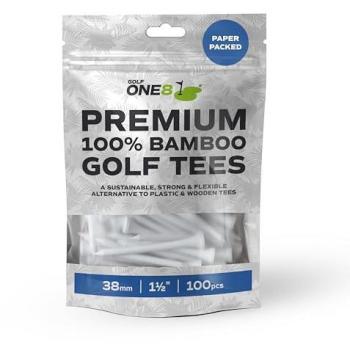 Navy 38mm Bamboo Golf Tees – One8 Bumper Pack (100 Count)