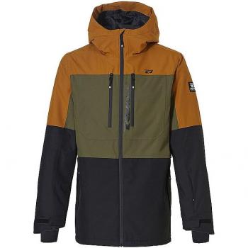 Giacca da sci Rehall Cropp-R verde arancio nero