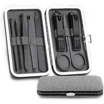 Premium Travel Nail Clippers and Tweezers Set