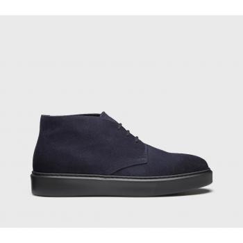 Doucal's Men's Blue Suede Ankle Boots, Size 10 US