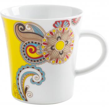 300 ml Becher – Paisley Gelb – Kahla Update Kaffeetasse