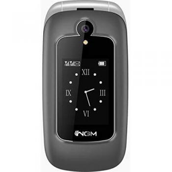 NGM‑Mobile Loop 2,4 cm – Téléphone grand format, couleur gris argent, 100 g