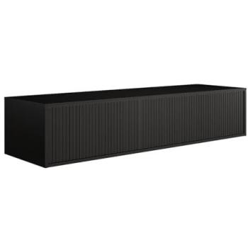 Sottolavabo Sospeso Nero 150 cm ARNEGA – Mobile Scanalato