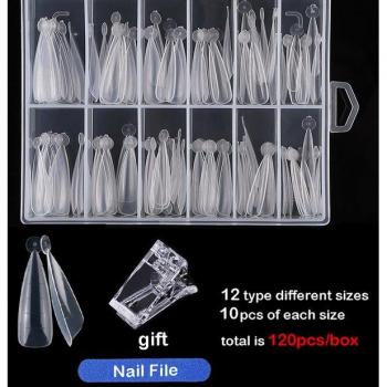 120pcs Acrylic Dual Form Nail Tips