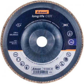 Garant disco abrasivo lamellare 178 mm long life cer