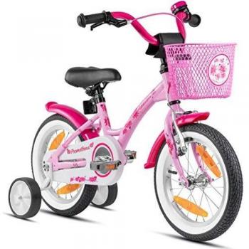 Bicicletta HAWK 14'' per bambini rosa/bianca