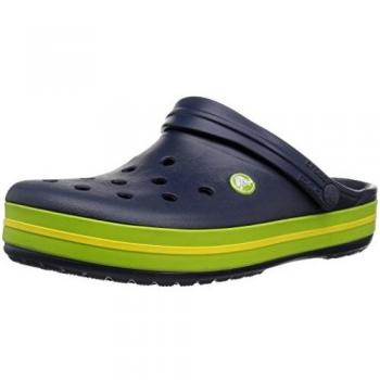 Crocs Crocband Unisex Clog Navy/Volt Green/Lemon M9 | W10 UK