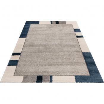 Rechteckiger Teppich My Frisco 281, 12 mm, Uni Farben, Bordüre