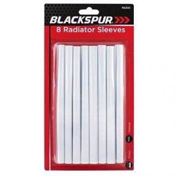 White Radiator Pipe Covers 19.5cm Sleeves Shrouds Snap Around Pipes Cover