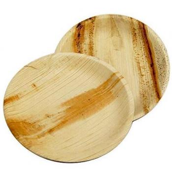 Vegware Palm Leaf Round Plates 7 Inch (Pack of 100)