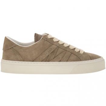 Moncler Monaco2 Women’s Beige Suede Casual Sneaker – 8 US