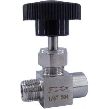 1/4 to 3/8 Male-Female Thread Needle Valve Stainless Steel 304
