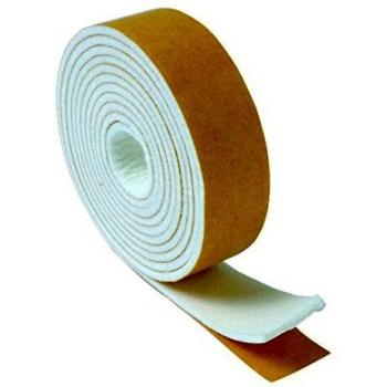 B62750B Fieltro Deslizante Blanco 25mm x 2m