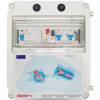 Maniobra de Transformador 300W12VAC + Bomba Trifásica 1CV, Reloj Contactor y Accesorios Eléctricos
