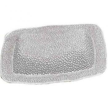 Kleine Wolke Cubic Kosmetiktopf – Glas/Silikon-Kombination – Weiß, 32 × 22 cm