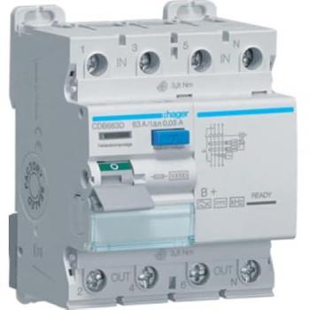 Hager CDB663D Interruttore RCD 4p 63A 30mA TypeB+