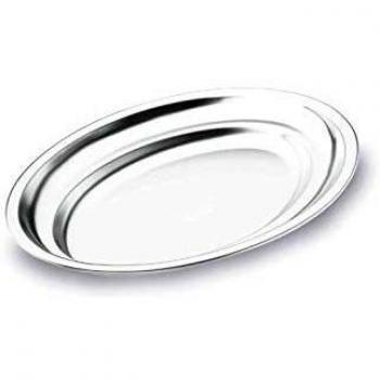 Fuente Oval de Acero Lacor 50x31 cm