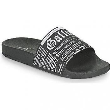 Men’s SOULEL Black Sliding Slippers – John Galliano Edition