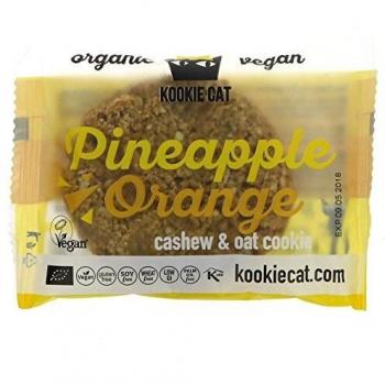 Kookie Cat Bio Pineapple & Orange Cookie Packs 12 x 50g