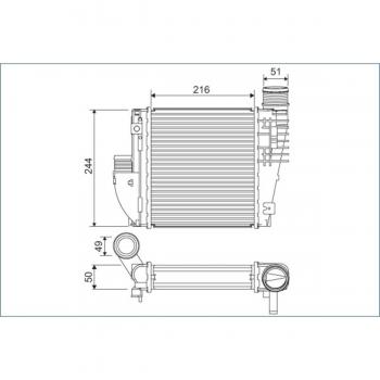 Dispositivo de refrigeración de aire VALEO 822927