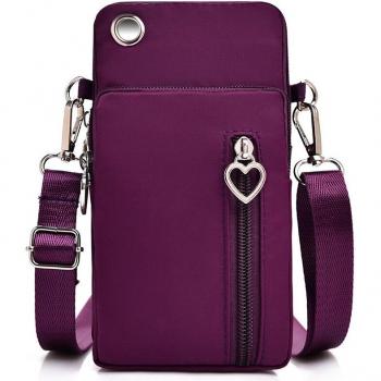 Heart-Shaped Coin Purse and Mobile Phone Bag for Women