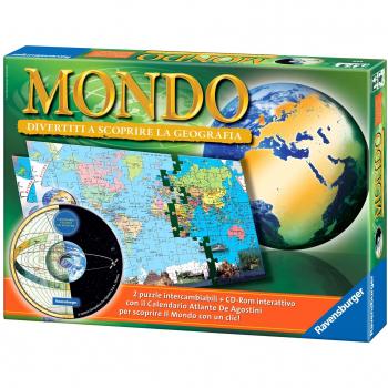 Ravensburger 24044 Carta del Mondo con Atlante CD