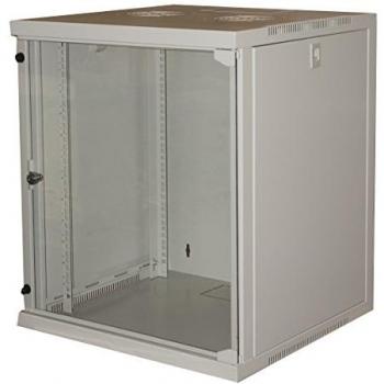 Armadio rack 19 12 unita' da muro colore grigio