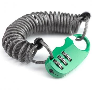 ROCKBROS – Antivol Élastique pour Casque de Moto et Vélo, 90cm, PVC Ultraleger, 45G
