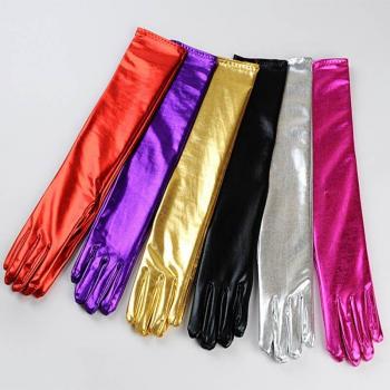 Unique Pink Evening Party Gloves