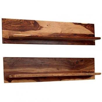 Premium Sheesham Wood Wall Storage Shelves – 118x26x20 cm (Set of 2)